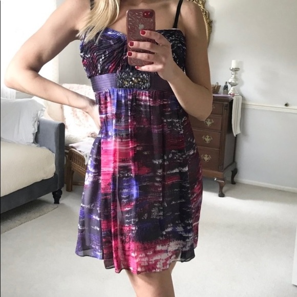 BCBG Max Azria Azaeleacom Cocktail Dress size 10 (fits like 6) - Picture 8 of 12